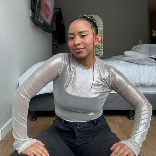 mesh top metalizado